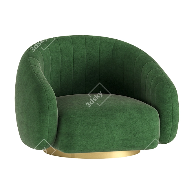 Elegant Swivel Chair Brice by Eichholtz 3D model image 4