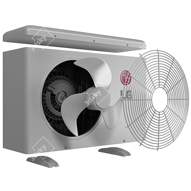 LG Artcool Inverter V Air Conditioner 3D model image 4