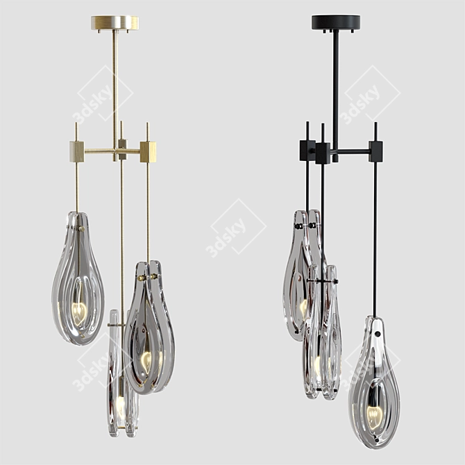 Elegant Bellano S Chandelier 3D model image 1