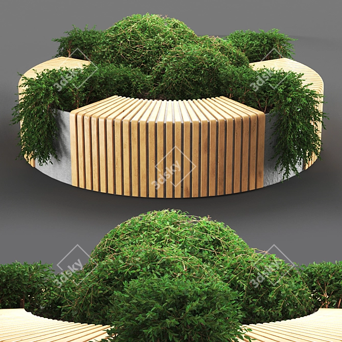 Unique Bench Design - Poly Count 446k 3D model image 1