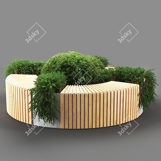 Unique Bench Design - Poly Count 446k 3D model image 2