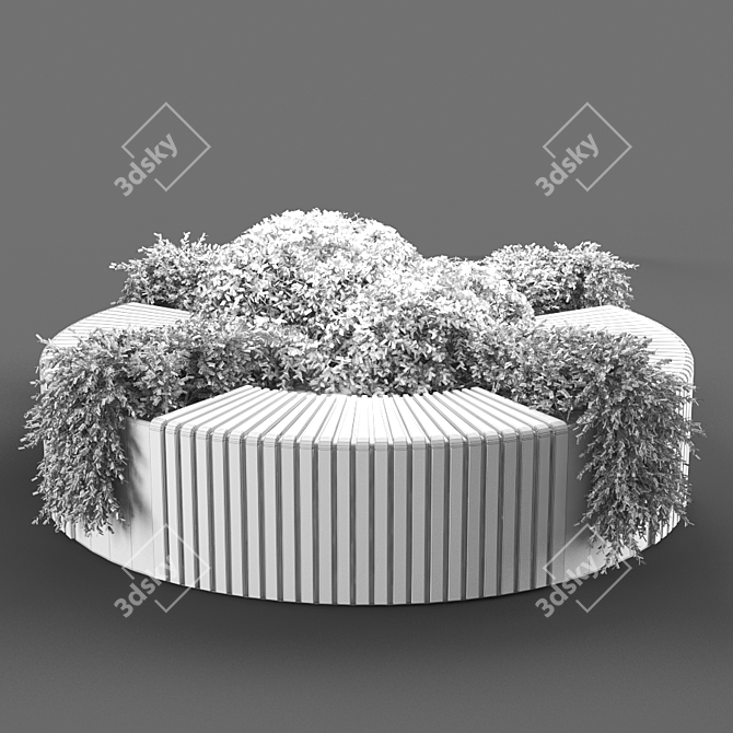 Unique Bench Design - Poly Count 446k 3D model image 4