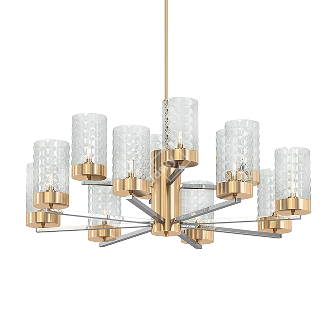 Elegant Didian Chandelier: Illuminate Your Space 3D model image 1