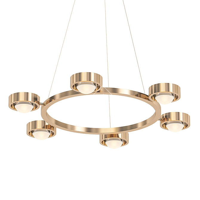 Elegant Alric Chandelier: Illuminating Brilliance 3D model image 1