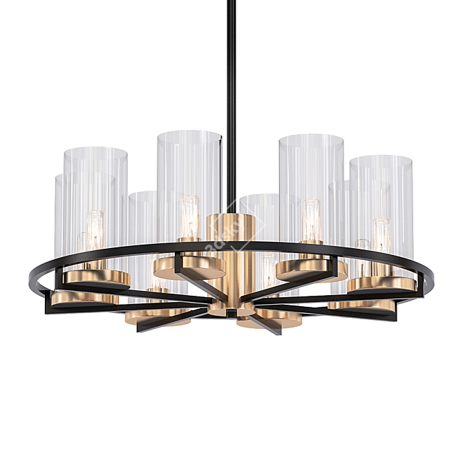 Goran Chandelier 67: Elegant Lighting 3D model image 1