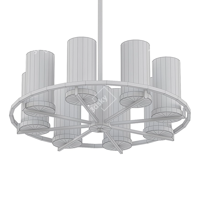 Goran Chandelier 67: Elegant Lighting 3D model image 2