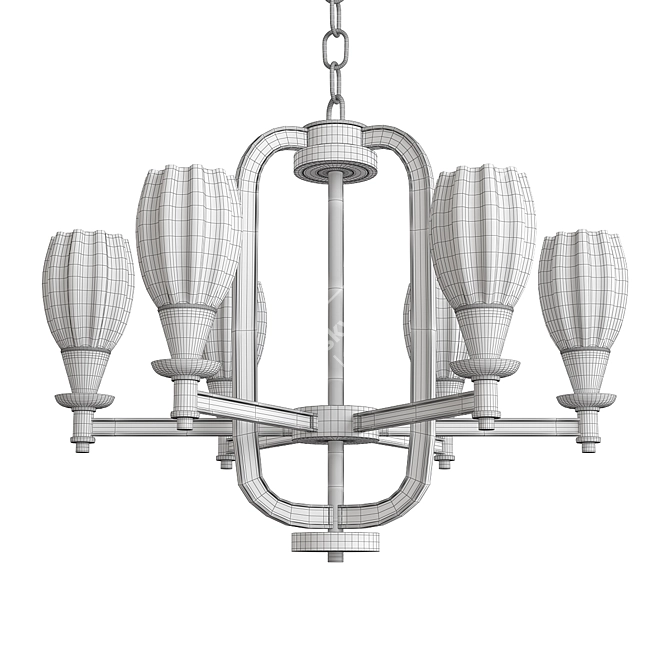 Elegant Luminarie Chandelier 3D model image 2