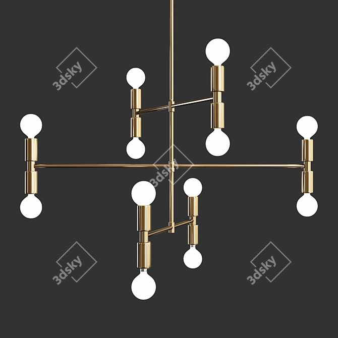 Atomium Light: Futuristic Illumination 3D model image 1