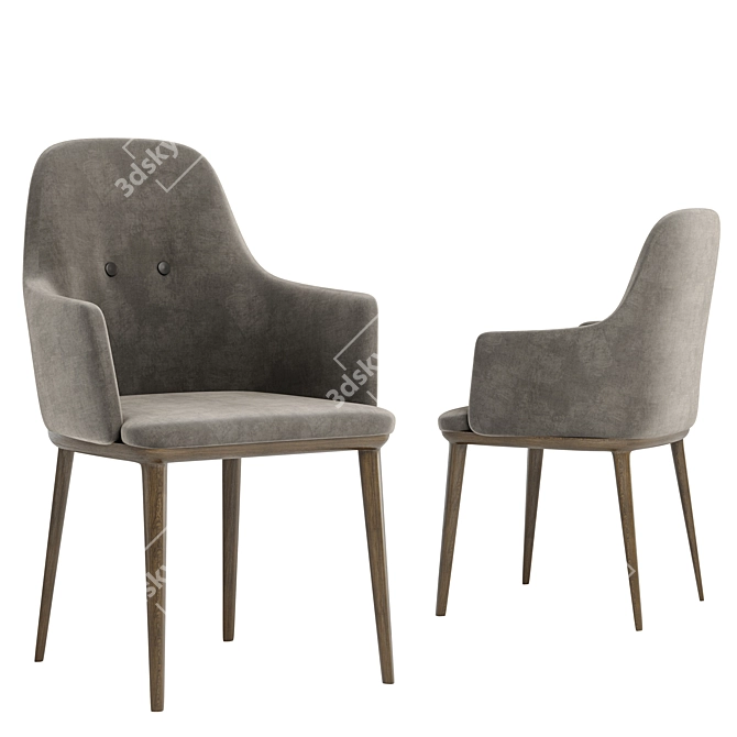 Stylish Connie Porada Chair 3D model image 3