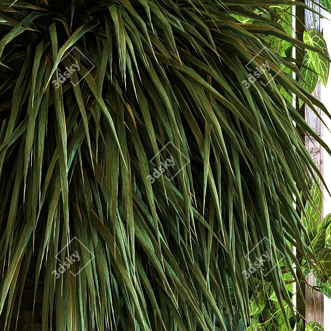 Vertical Greenery Set 037 3D model image 3