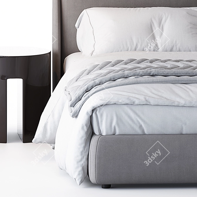 Bend: Modern and Stylish Bed 3D model image 3