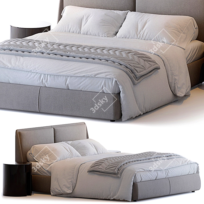 Bend: Modern and Stylish Bed 3D model image 5