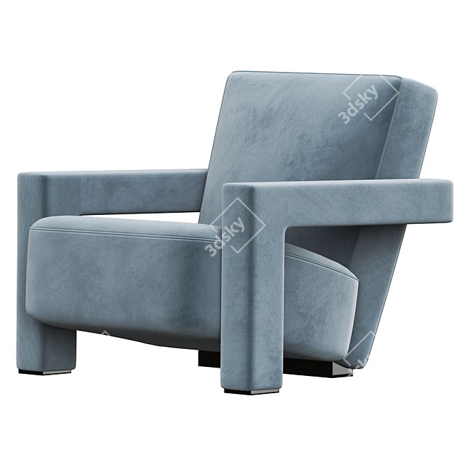 Contemporary Utrecht Armchair: Stylish & Functional 3D model image 3