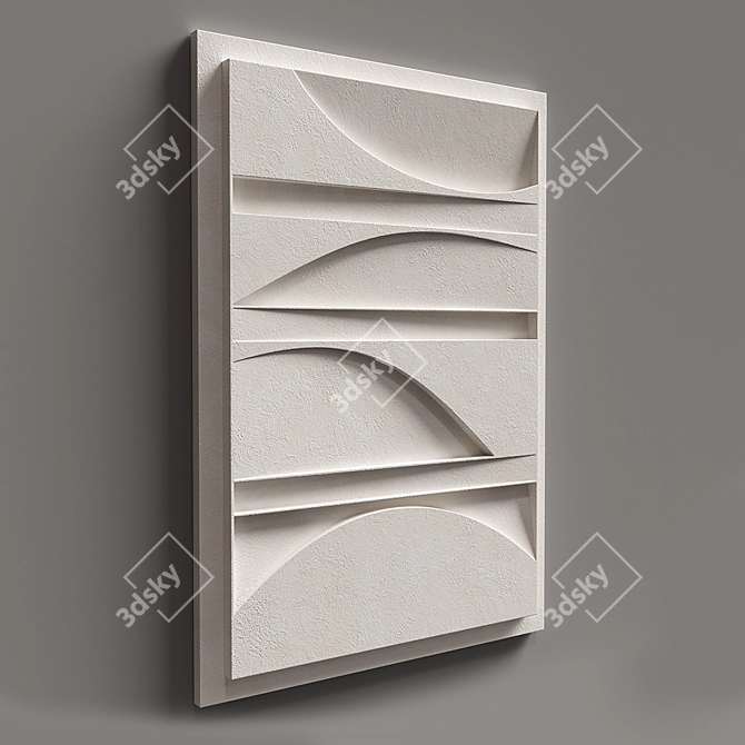 Title: Shadowscape Relief Art 3D model image 2