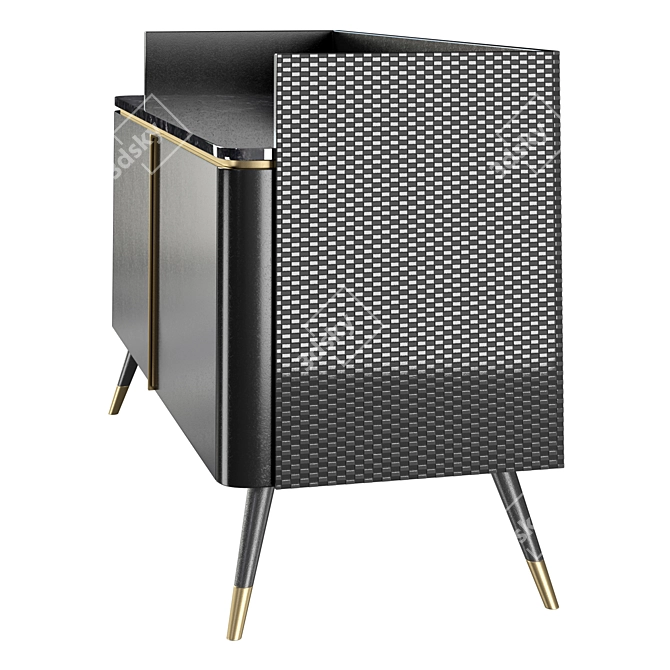 Luxury Cabinet: SM Lliving Couture Fabrice 3D model image 2