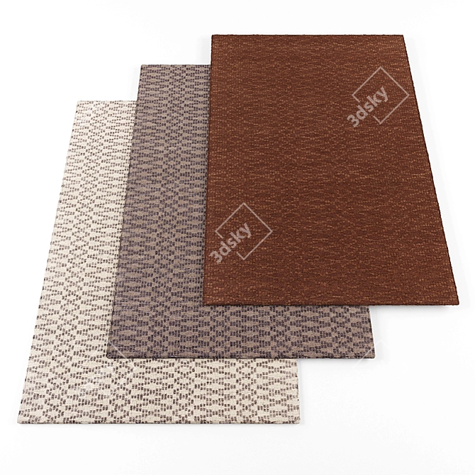 High-Resolution Rugs Bundle 3D model image 1