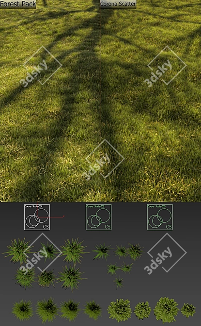 Title: Lush Grassland 3D Landscape 3D model image 5