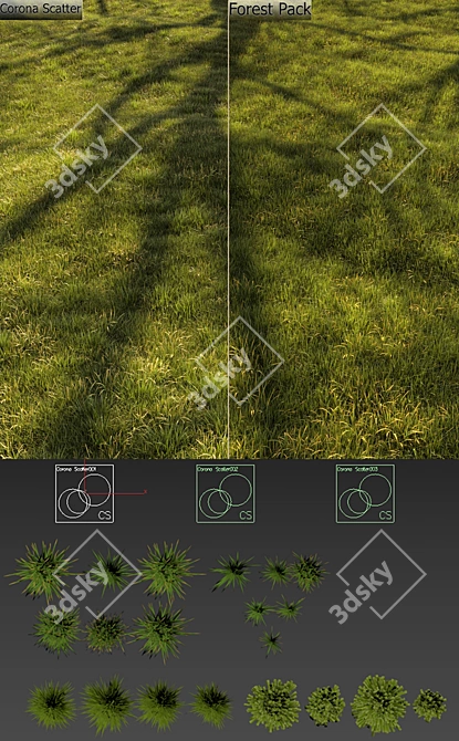 Title: Lush Grassland 3D Landscape 3D model image 8