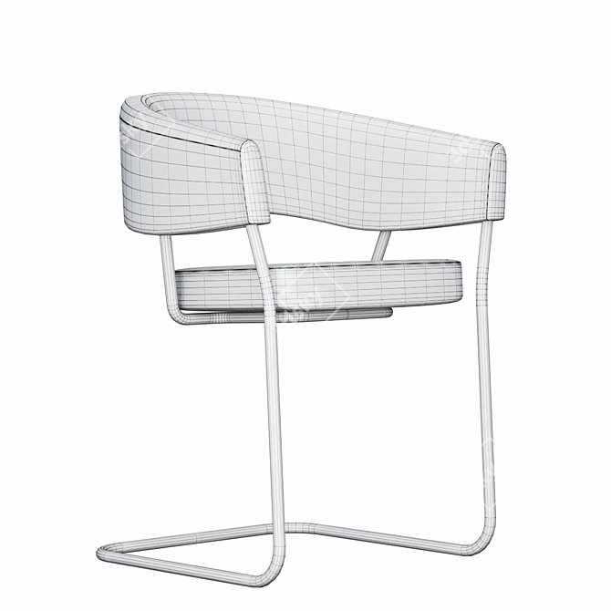Elegant Simplicity: TECTA D9 Chair 3D model image 2