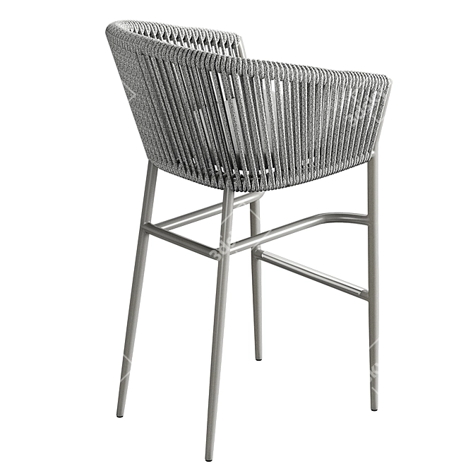 Contemporary Muse Barstool: Stylish & Durable 3D model image 3
