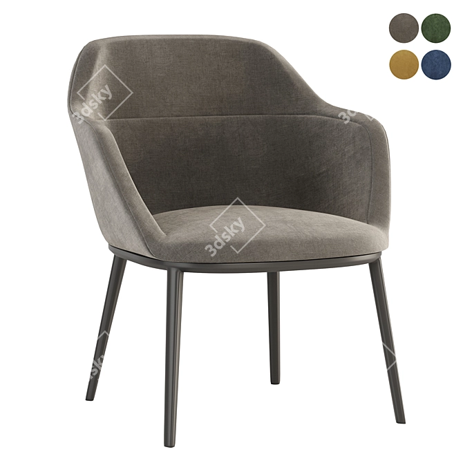 Caratos Maxalto: Ultimate Comfort in an Easy Chair 3D model image 1