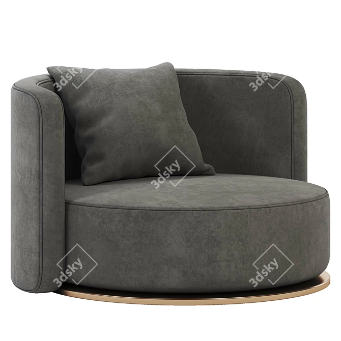 Victory Armchair: Modern Elegance for Any Space 3D model image 1