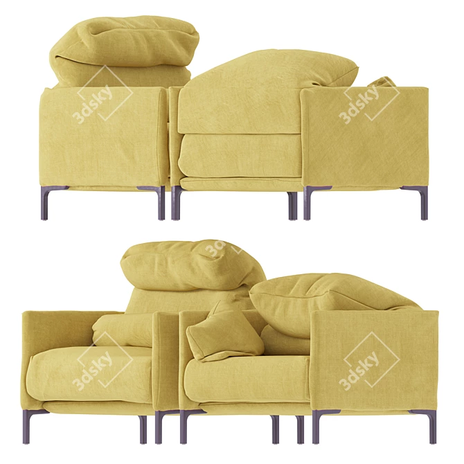 AVALANCHE Comfort Armchair 3D model image 4