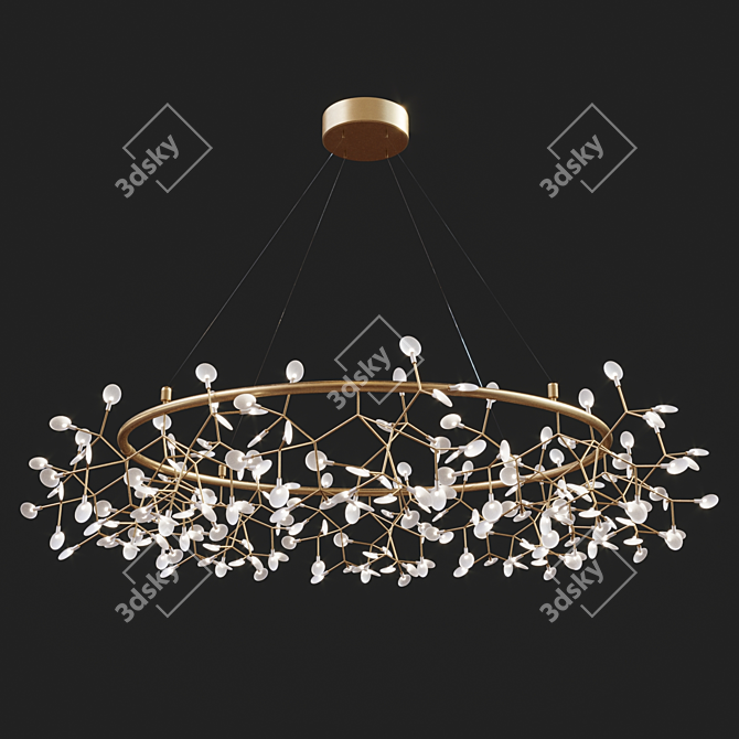 Modern Moooi Heracleum Chandelier 3D model image 1