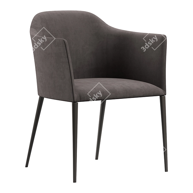 Elegant Porada Grace Chair 3D model image 1