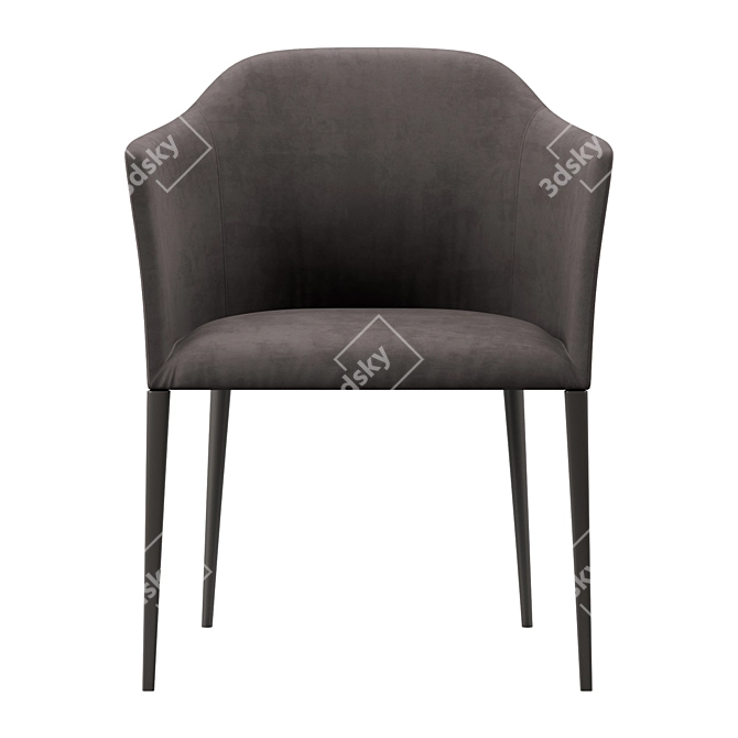 Elegant Porada Grace Chair 3D model image 2