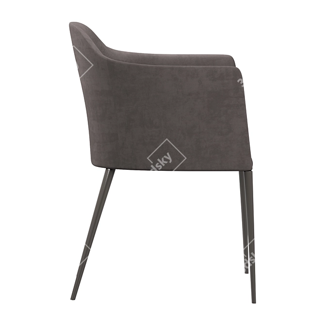 Elegant Porada Grace Chair 3D model image 3