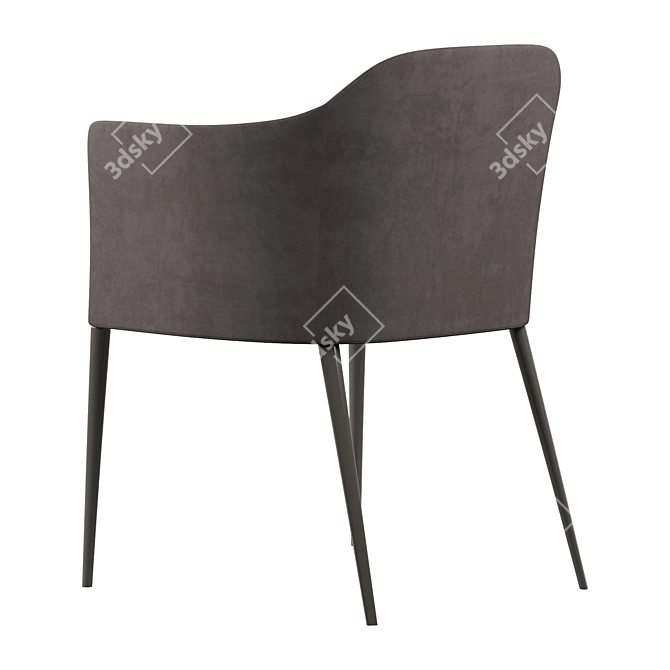 Elegant Porada Grace Chair 3D model image 4