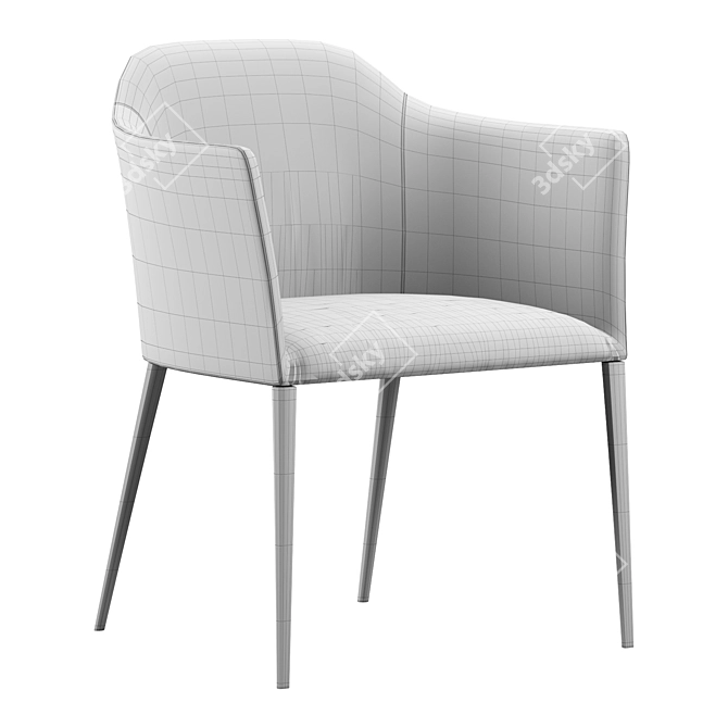 Elegant Porada Grace Chair 3D model image 5