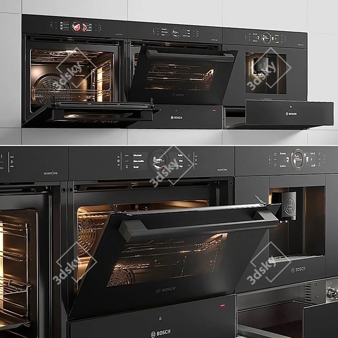 Bosch Serie 8: Perfectly Designed Built-in Appliances 3D model image 2