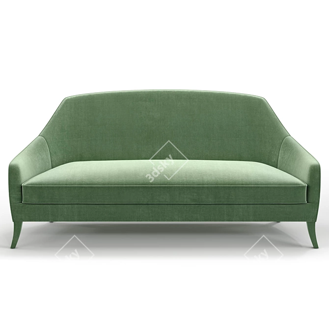 Elegant Margaret 210 Sofa 3D model image 3