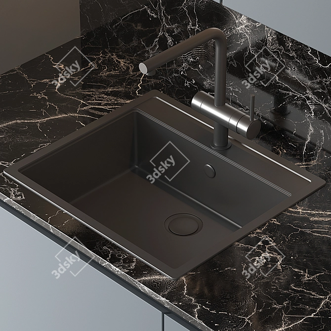 Modern Kitchen 3D model image 3