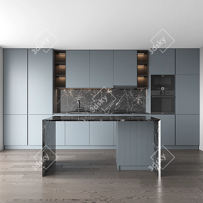 Modern Kitchen 3D model image 4