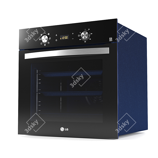 LG LB645E329T1 Built-In Oven - Sleek and Efficient 3D model image 1