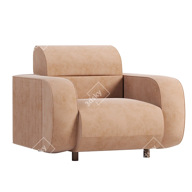 Modern Millie Chair - Stylish and Comfortable 3D model image 1