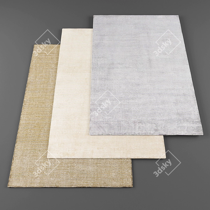 High-Resolution Rugs Bundle 3D model image 1