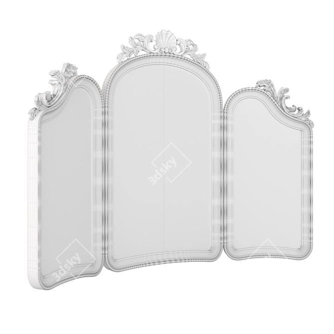 Handcrafted Josephine Table Mirror 3D model image 3