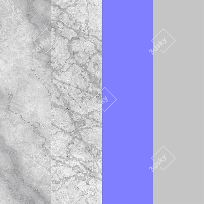 Premium White Calacatta Marble Texture 3D model image 3