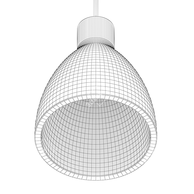 Minimalist Cement Pendant Light 3D model image 4