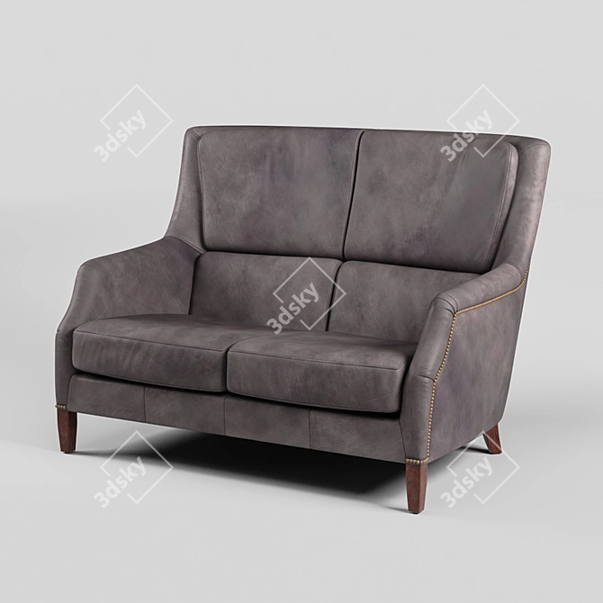 Chic Chelsea Double Sofa 3D model image 3