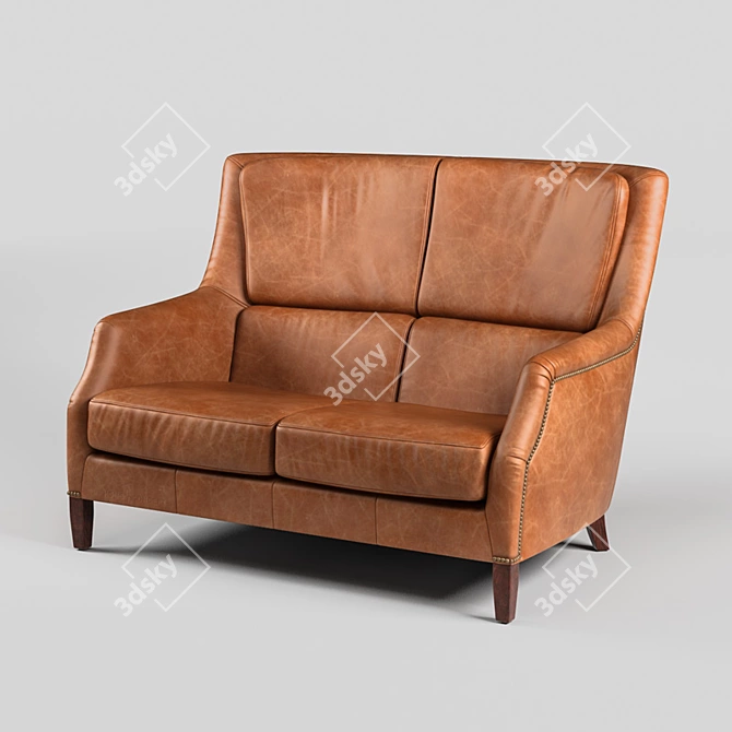 Chic Chelsea Double Sofa 3D model image 5