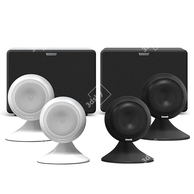 EvoSound Sphere: Premium Karaoke Speaker 3D model image 1