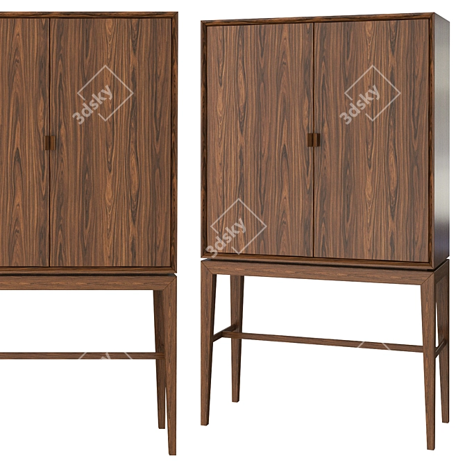 Elegant Verfine Wardrobe - Compact, Spacious, Stylish 3D model image 1