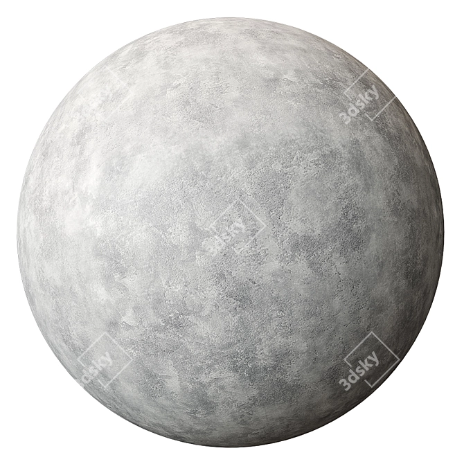 Seamless Gray Plaster Texture 3D model image 3