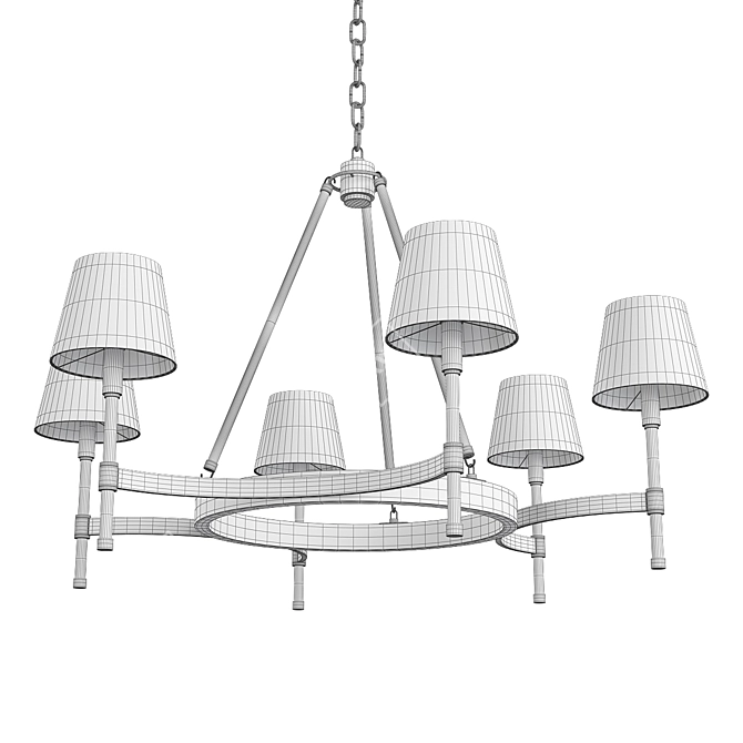 Glamorous Katie Chandelier for Premier Lighting 3D model image 2