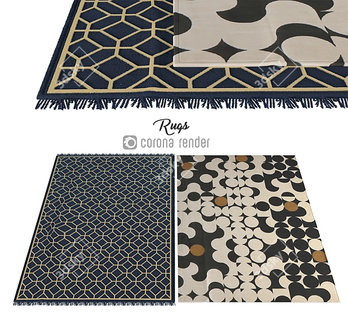 Luxury Carpet Collection 3D model image 1